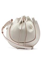Matchesfashion.com Loewe - Horseshoe Leather Bag - Womens - White