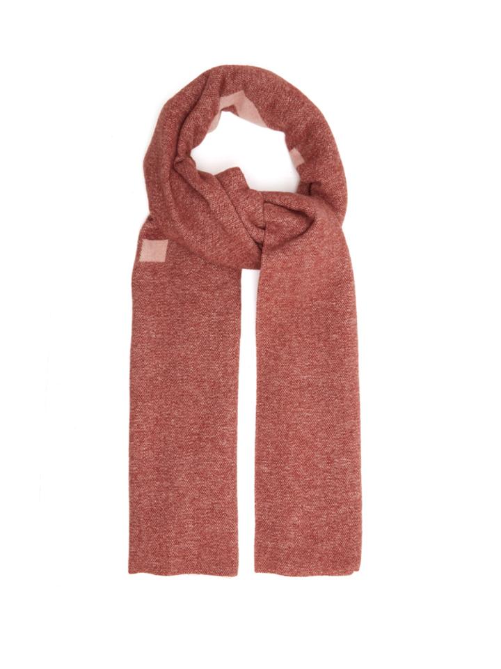 Acne Studios Toronto Bi-colour Logo Wool-blend Scarf