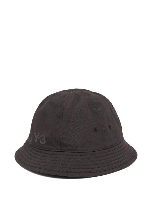 Matchesfashion.com Y-3 - Logo Print Bucket Hat - Mens - Black