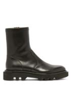 Matchesfashion.com Givenchy - Leather Tread Sole Combat Boots - Mens - Black