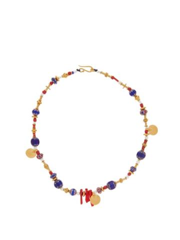 Matchesfashion.com Katerina Makriyianni - Venetian Glass-bead & 24kt Gold-vermeil Necklace - Womens - Multi