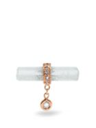 Jacquie Aiche Diamond, Aquamarine & Rose-gold Earring
