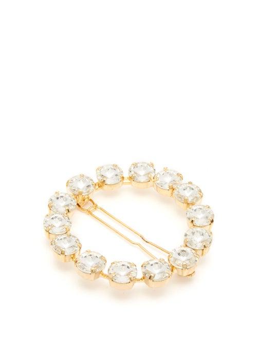 Matchesfashion.com Rosantica By Michela Panero - Diana Crystal Hairclip - Womens - Gold
