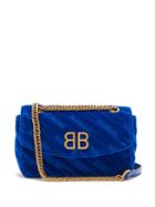 Matchesfashion.com Balenciaga - Bb Round Bag - Womens - Blue
