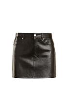 Helmut Lang Stretch-leather Mini Skirt