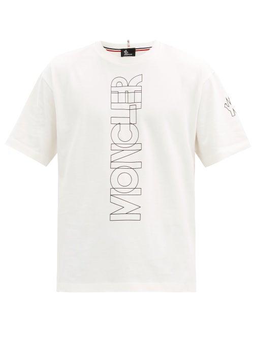 Matchesfashion.com Moncler Grenoble - Logo-print Cotton-jersey T-shirt - Mens - White