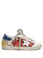 Matchesfashion.com Golden Goose - Superstar Snake Print Leather Trainers - Womens - Multi