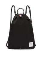 Matchesfashion.com Thom Browne - Logo Patch Drawcord Backpack - Mens - Black