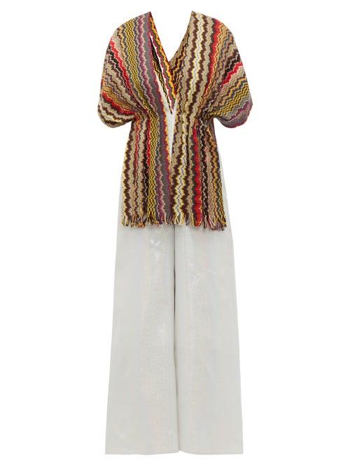 Matchesfashion.com M Missoni - Vintage Scarf Lam Jumpsuit - Womens - Yellow Multi