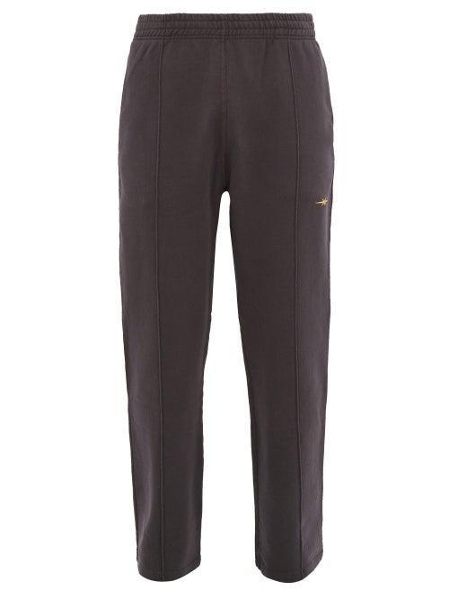 Matchesfashion.com Phipps - Organic Cotton Jersey Track Pants - Mens - Dark Grey