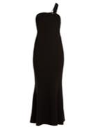 Diane Von Furstenberg One-shoulder Asymmetric Crepe Gown