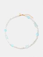 Crystal Haze - Candy Chain Resin & 18kt Gold-plated Necklace - Womens - Blue Multi