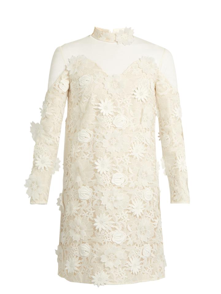 Huishan Zhang Petal Guipure-lace Dress