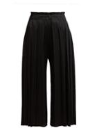 Matchesfashion.com Pleats Please Issey Miyake - Pleated Cropped High Rise Trousers - Womens - Black