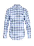 Matchesfashion.com Polo Ralph Lauren - Oxford Checked Cotton Piqu Shirt - Mens - Blue White