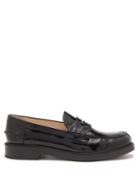 Tod's - Patent-leather Penny Loafers - Womens - Black
