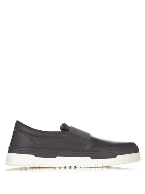 Valentino Bi-colour Slip-on Leather Trainers