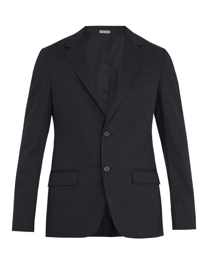 Lanvin Notch-lapel Single-breasted Cotton Blazer