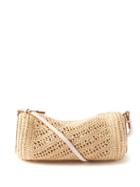 Loewe Paula's Ibiza - Bracelet Raffia Shoulder Bag - Womens - White