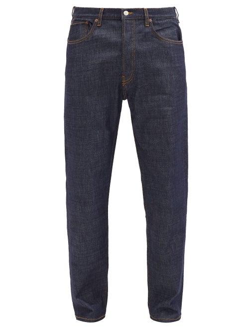 Matchesfashion.com Jeanerica Jeans & Co. - Cm002 Cotton-blend Straight-leg Jeans - Mens - Dark Blue