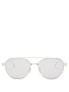 Mens Eyewear Dior - Neodior Round Metal Sunglasses - Mens - Gold