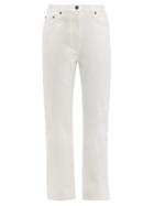 Matchesfashion.com The Row - Charlee High Rise Straight Leg Jeans - Womens - White