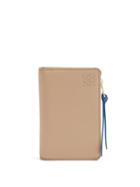 Matchesfashion.com Loewe - Logo Debossed Bi Fold Leather Cardholder - Womens - Beige Multi