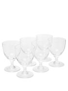 Matchesfashion.com The Wolseley Collection - Set Of Six Crystal Wine Glasses - Clear