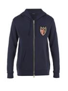 Balmain Crest-embroidered Hooded Jacket