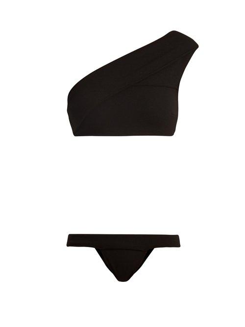 Matchesfashion.com Haight - Maria One Shoulder Bikini - Womens - Black