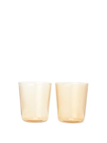 Matchesfashion.com R+d.lab X Lee Mathews - X Lee Mathews Set Of Two Luisa Water Glasses - Yellow
