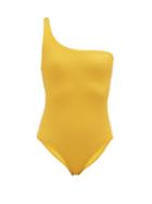 Matchesfashion.com Jade Swim - Apex One Shoulder Swimsuit - Womens - Yellow