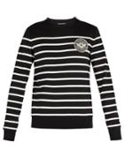 Balmain Breton Stripe Sweatshirt