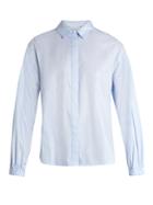 Elizabeth And James Estelle Striped Cotton-poplin Shirt
