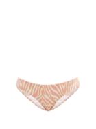 Matchesfashion.com Heidi Klein - Zebra Stretch-jacquard Bikini Briefs - Womens - Pink Print
