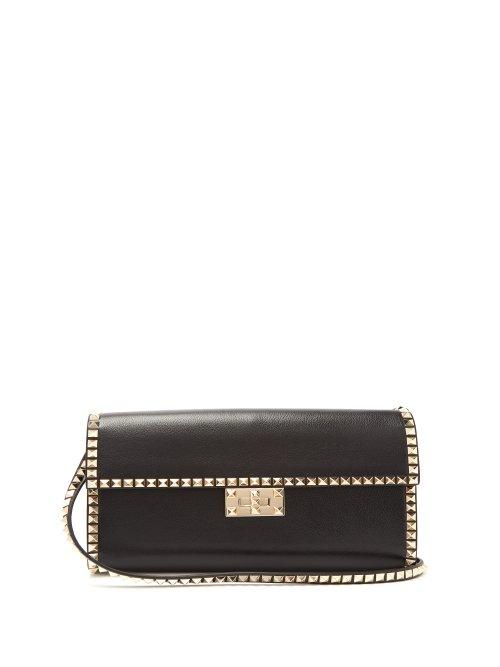 Matchesfashion.com Valentino - Rockstud Small Leather Bag - Womens - Black