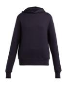 Matchesfashion.com The Row - Wren Cotton Hooded Sweatshirt - Womens - Navy