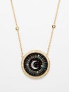 Jacquie Aiche - Diamond, Opal, Onyx & 14kt Gold Necklace - Womens - Black Multi