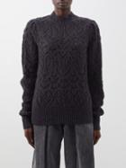 Isabel Marant Toile - Gali Pointelle-knit Wool Sweater - Womens - Navy