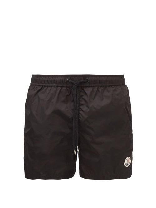 Moncler - Logo-patch Swim Shorts - Mens - Black