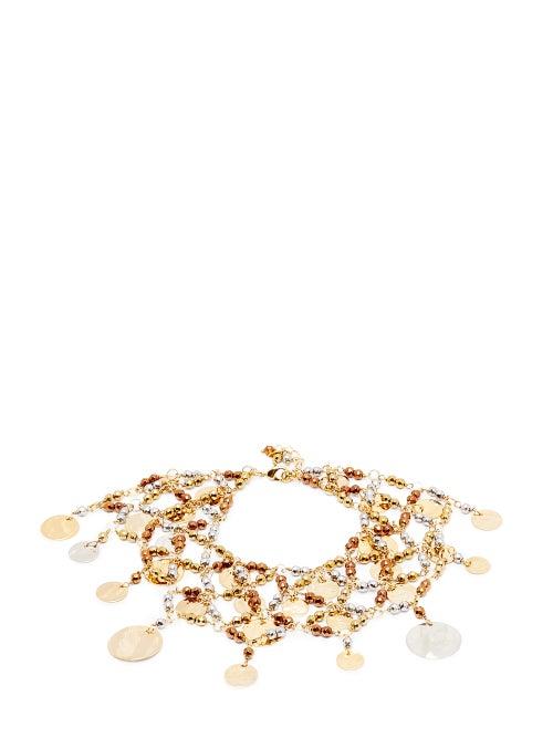 Matchesfashion.com Rosantica - Gitana Beaded Ankle Bracelet - Womens - Silver Gold