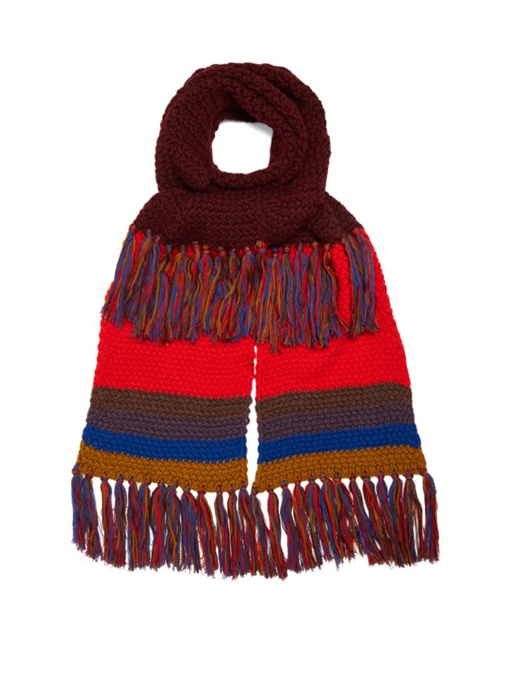 Etro Contrasting Wool Scarf