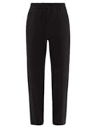 Y-3 - Relaxed Stretch Wool-blend Trousers - Mens - Black