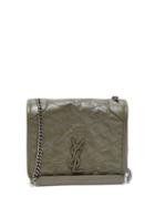 Matchesfashion.com Saint Laurent - Niki Medium Leather Shoulder Bag - Womens - Khaki