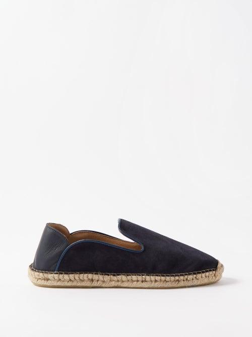 Frescobol Carioca - Veluso Suede Espadrilles - Mens - Blue Navy
