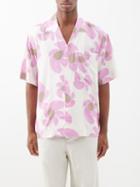 Jacquemus - Jean Short-sleeved Floral-print Jersey Shirt - Mens - White Pink