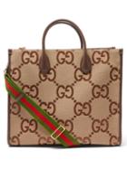 Gucci - Jumbo Gg-canvas Tote Bag - Womens - Brown Multi