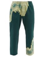 Matchesfashion.com Noma T.d. - Tie-dye Cotton-jersey Track Pants - Mens - Green