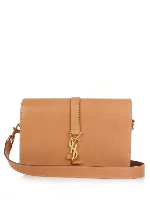 Saint Laurent Universit Monogram Leather Cross-body Bag