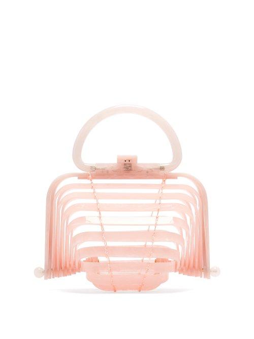 Matchesfashion.com Cult Gaia - Lilleth Clutch Bag - Womens - Light Pink